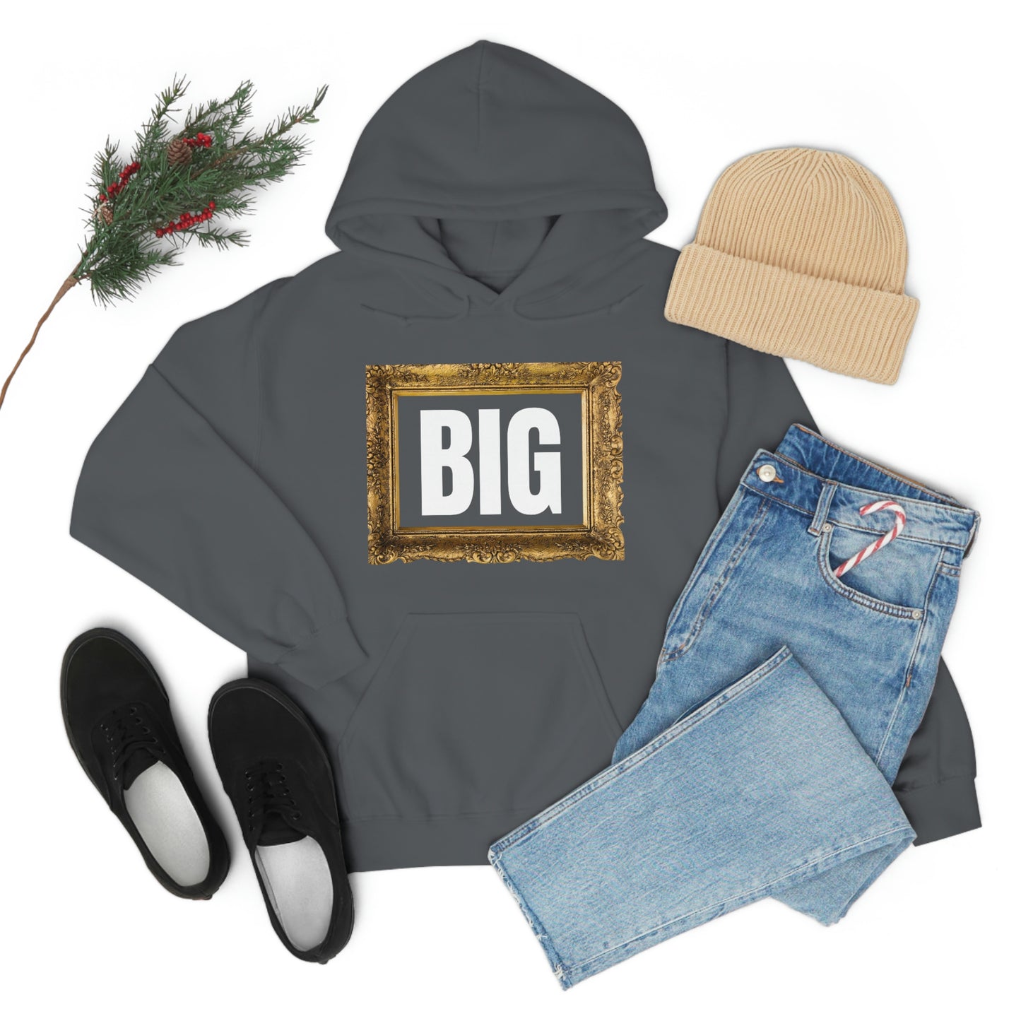 Big Picture Wht Hoodie